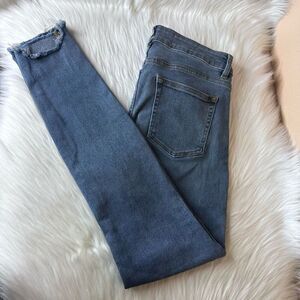 IRO Skinny Mid Rise Jeans Raw Hem Size 26